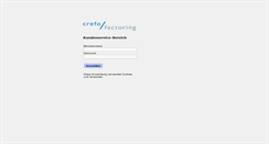 Desktop Screenshot of online.crefo-factoring.de
