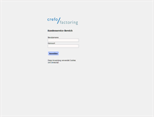 Tablet Screenshot of online.crefo-factoring.de